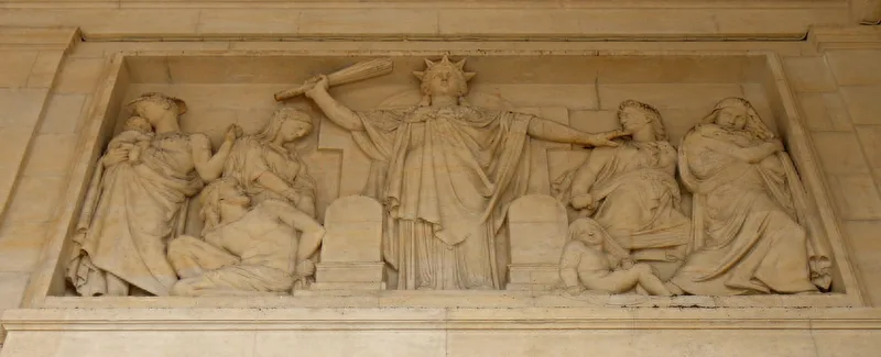 Bas-relief allégorique de la Justice répressive, palais de justice de Marseille